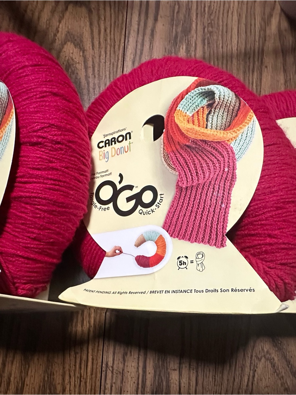 Carbon O'Go Big Donut Yarn - Fireberry